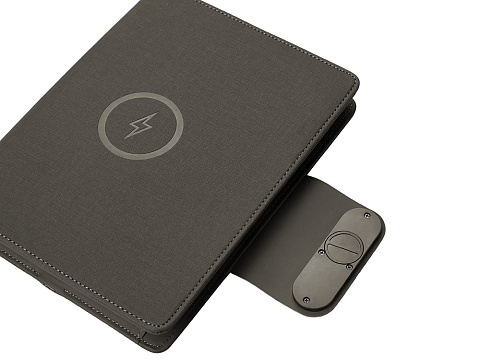 Подарочный набор металлическая ручка и блокнот А5 Twilight  со светящимся логотипом и пауэрбэнком - рис 10.