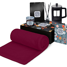 Подарочный набор Re:y. Vive с пледом, френч-прессом и кофе